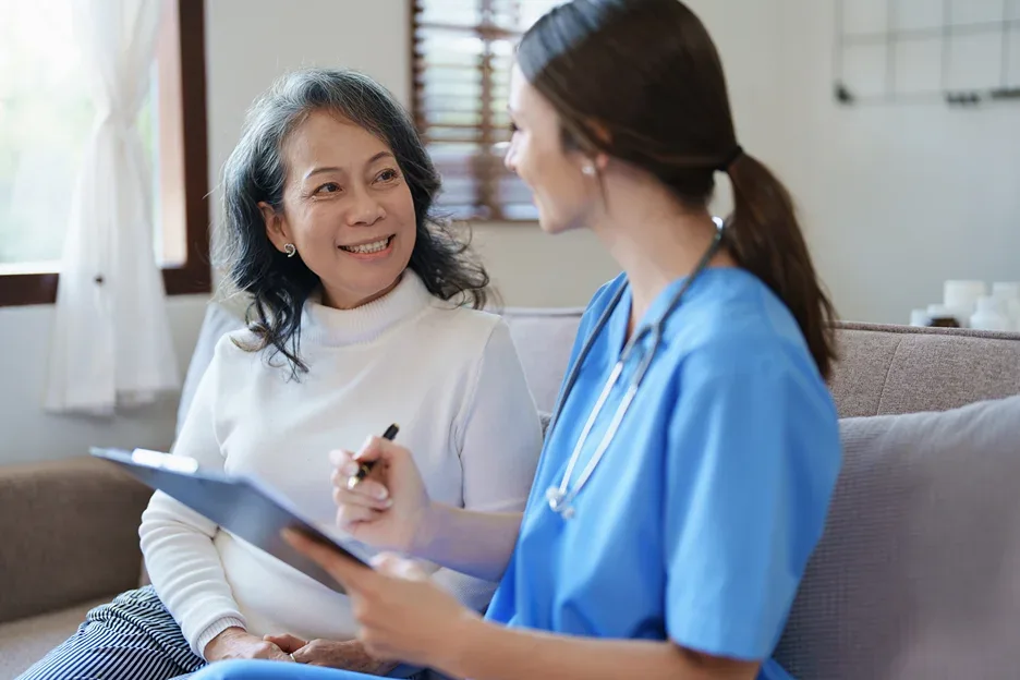 patient and doctor consult