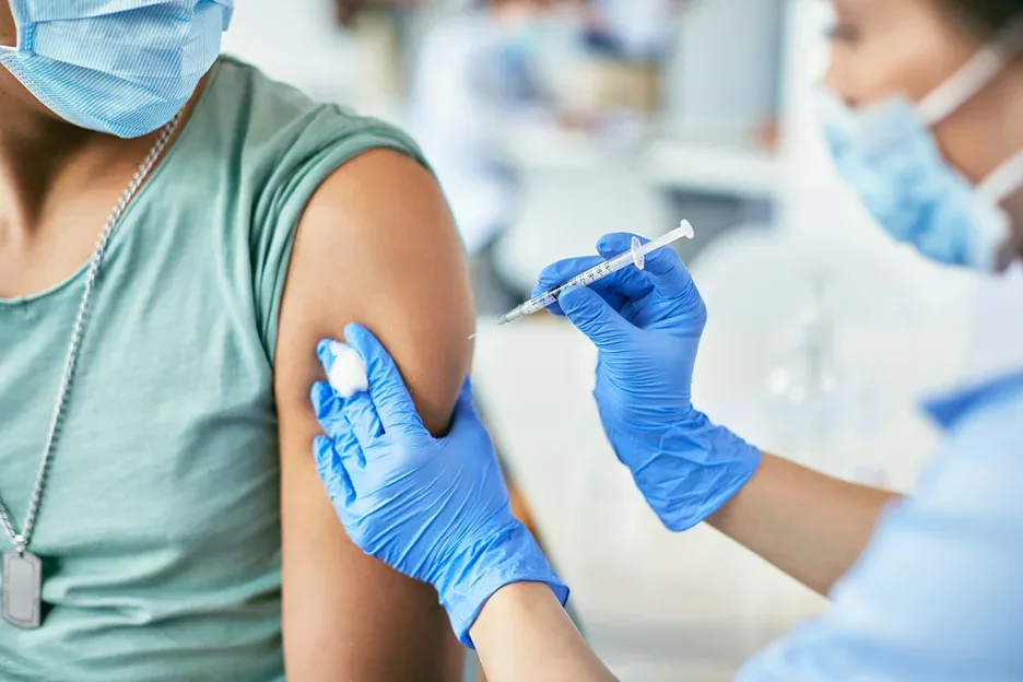 a doctor vaccinated her patient