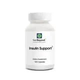 White SeeBeyond Insulin Support dietary supplement bottle, 120 capsules